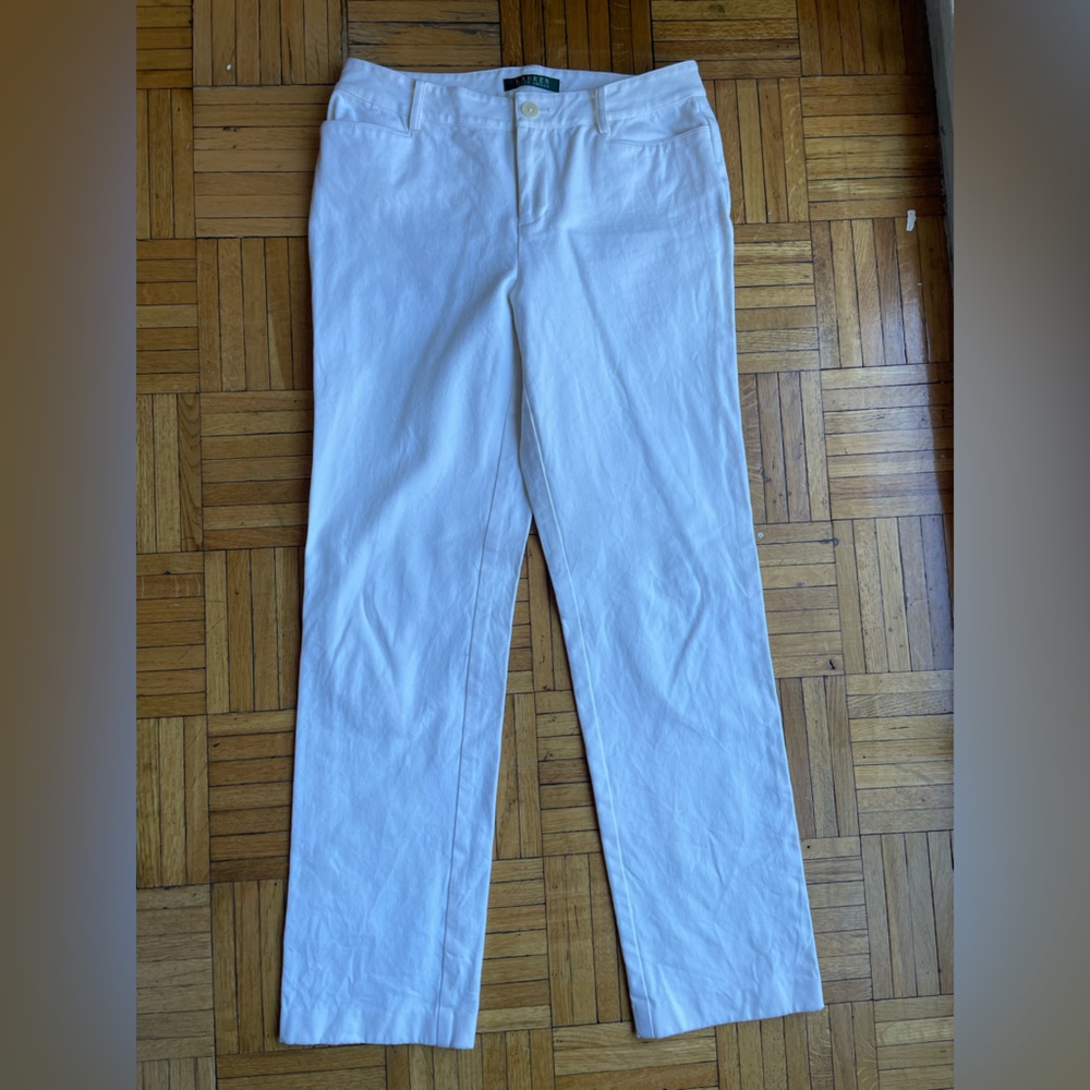 Ralph Lauren cream soft twill pants. Size 2, worn once